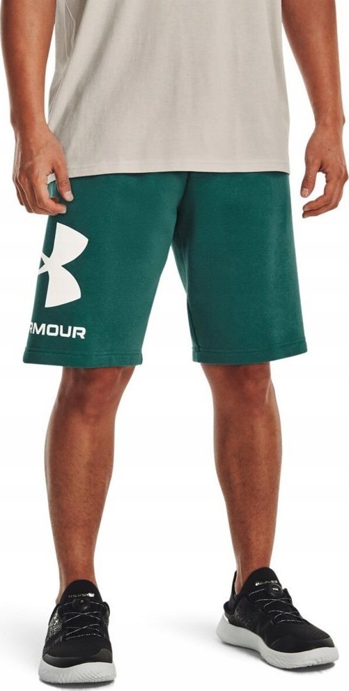 Under Armour Spodenki męskie Under Armour Rival FLC Big Logo Shorts zielone 1357118 722 M 1
