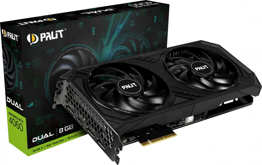 【値下げ】PALIT GeForce RTX 4060 Ti 8GB Palit GeForce RTX 4060 Dual 8GB GDDR6 (NE64060019P1-1070D