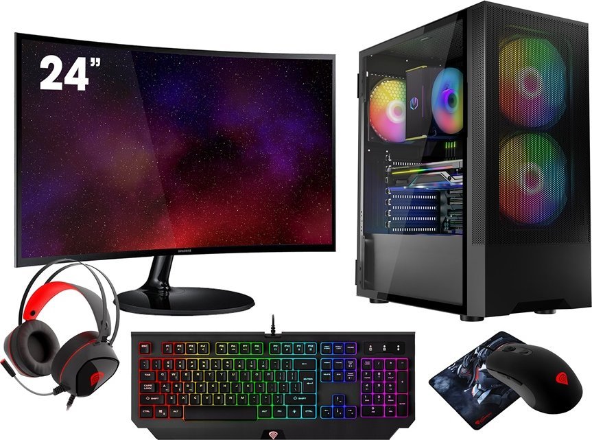 Komputer Vist ZESTAW R5 5700G 32GB RX VEGA8 SSD 1TB Win11 24" 1