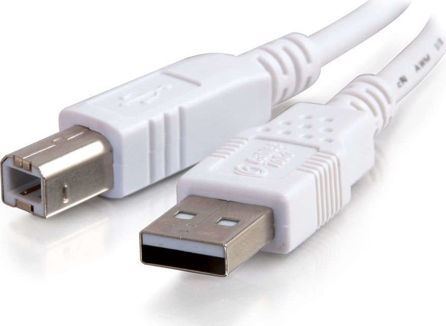 Kabel USB C2G USB-A - USB-B 3 m Biały (81562) 1