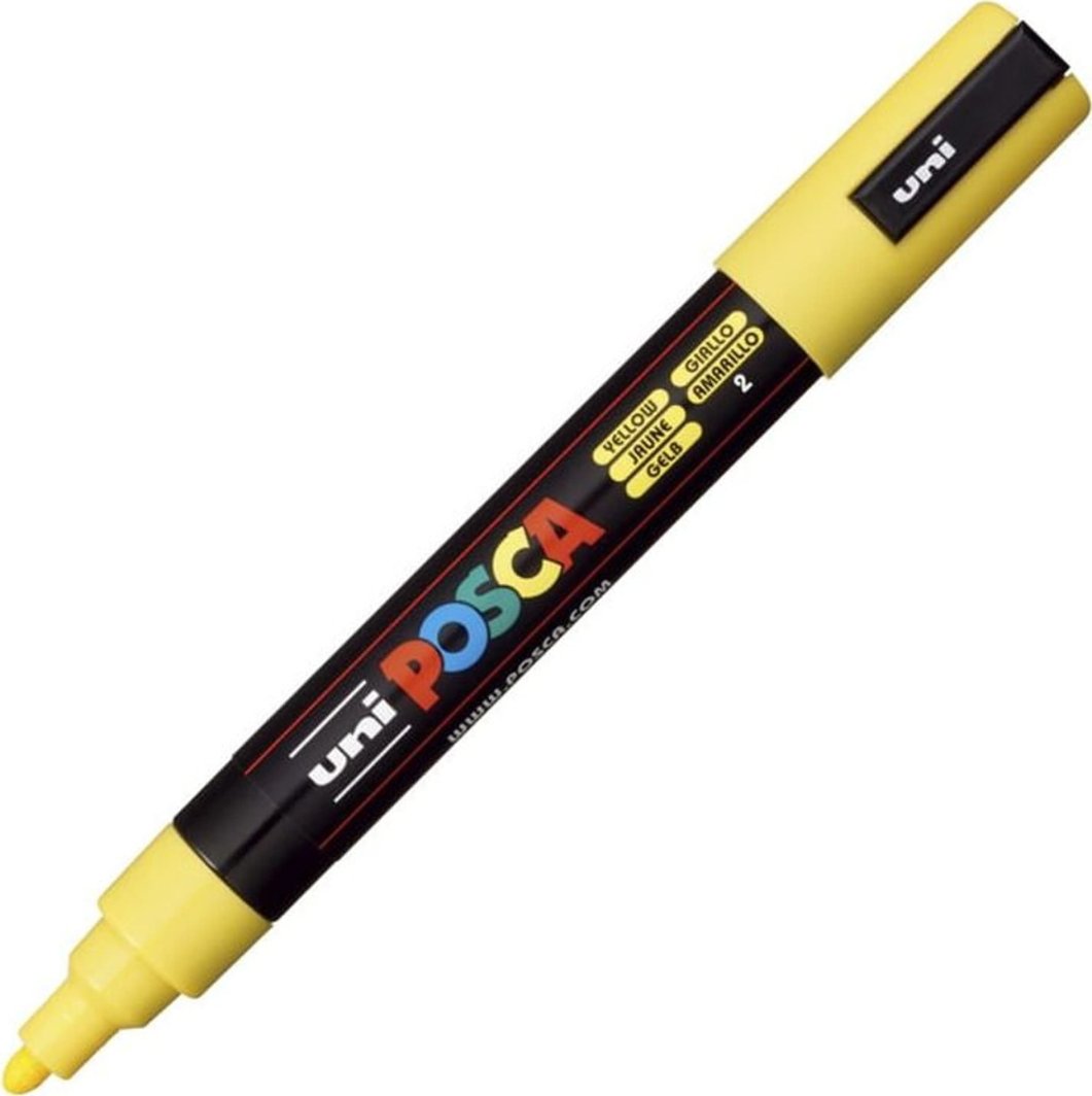 Uni Marker Do Każdej Powierzchni UNI POSCA PC-5M ŻÓŁTY 1