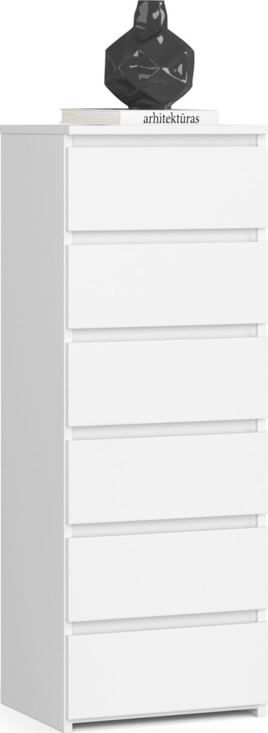 Fabryka Mebli Akord Komoda CL6 40 cm 6 szuflad - biała 1