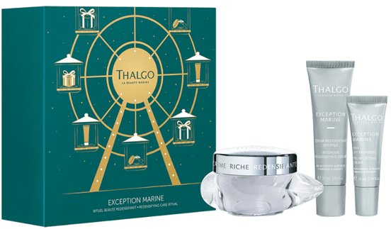 Thalgo Set Thalgo: Exception Marine, Redensifying, Rich Cream, For Face, 50 ml + Exception Marine, Redensifying, Serum, For Neck & Decollete, 30 ml + Exception Marine, Lifting, Day & Night, Eye Cream, 10 ml For Women 1