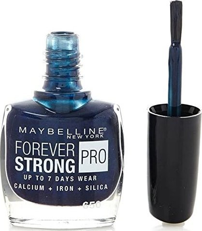 Maybelline  Maybelline, Forever Strong Super Stay 7 Days, Nail Polish, Nr. 650, Midnight Blue, 10 ml For Women 1