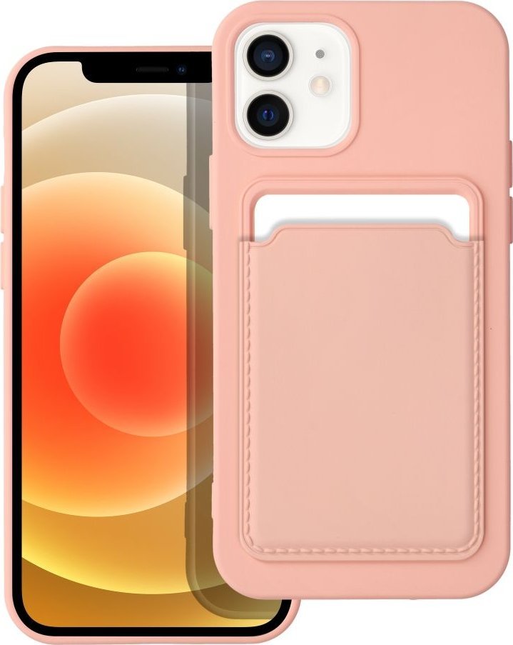 OEM Futerał CARD CASE do IPHONE 12 / 12 Pro różowy 1