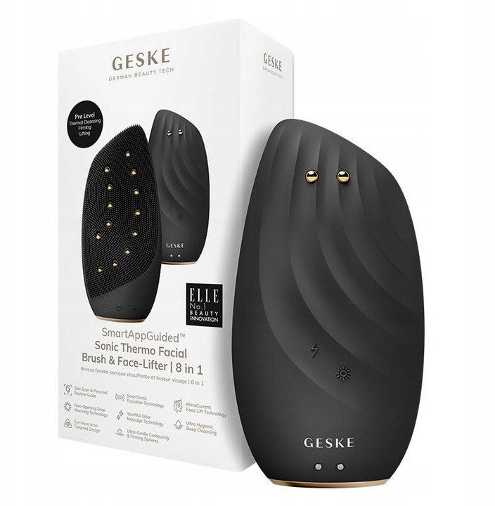Geske Soniczna szczoteczka termiczna & lifting do twarzy 8w1 Geske z Aplikacją (szary) 1