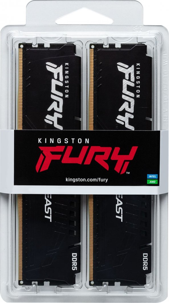 K Kingston Fury Beast, DDR5, 128 GB, 5600MHz, CL40 (KF556C40BBK4-128