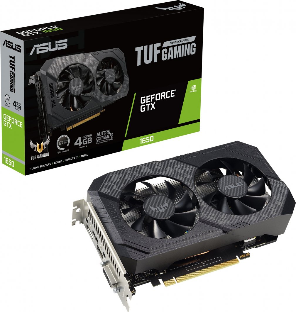 Karta graficzna Asus TUF Gaming GeForce GTX 1650 P V2 4GB GDDR6 (TUF-GTX1650-4GD6-P-V2-GAMING) 1