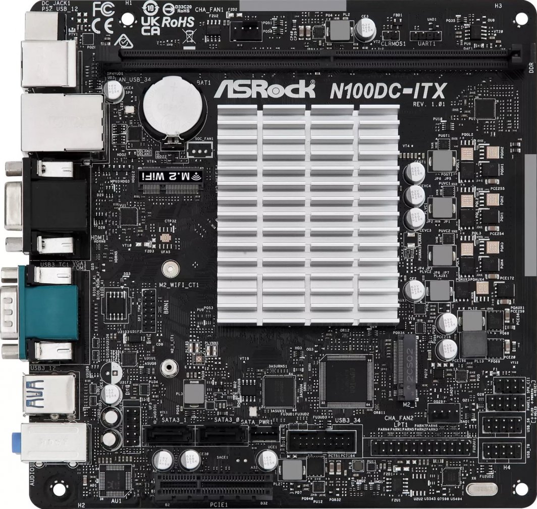ASRock N100DC-ITX+16GBメモリ、Wi-Fiカード、SSDなど 81whm4XfAOL.jpg_BO30,255,255,