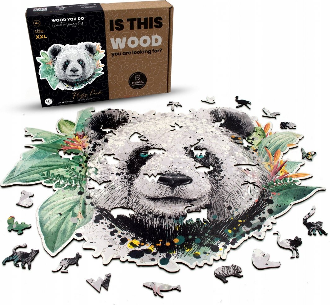 WOOD YOU DO PUZZLE DREWNIANE DUŻA PANDA 550 elementów XXL - Morele.net