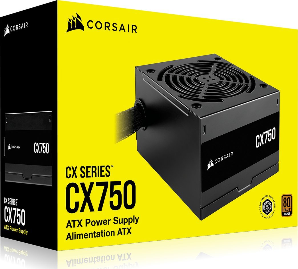 コルセア CX750 CXシリーズ 750W電源CP-9020279-JP Amazon | CORSAIR CX750 CXシリーズ 750W電源ユニット