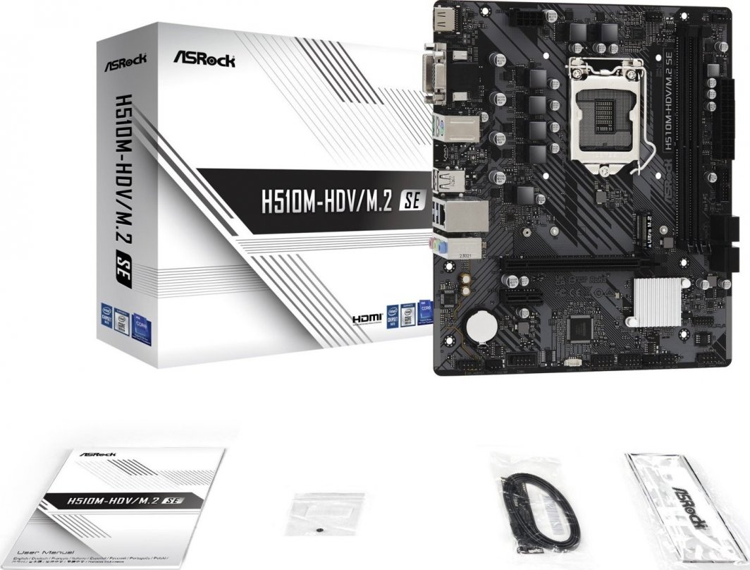 ASROCK　H510M-HDV-M.2 LGA1200 ASRock H510M-HDV/M.2 SE - Płyta główna - Morele.net
