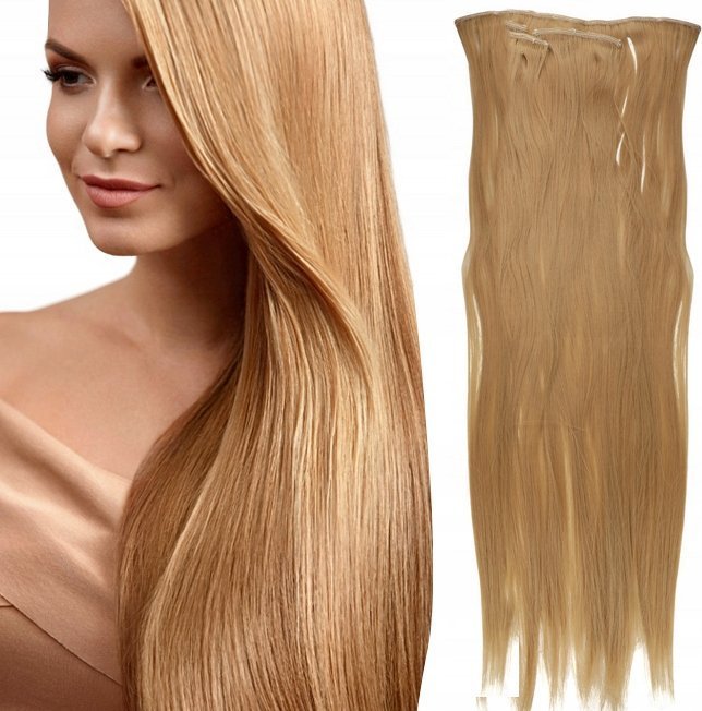 Mawe DOCZEPIANE BLOND WŁOSY 60CM CLIPIN JAK NATURALNE - Morele.net