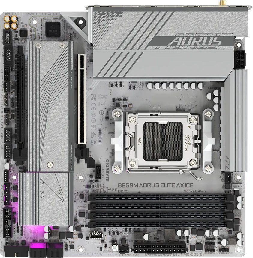 Gigabyte B650M AORUS ELITE AX ICE - Płyta główna - Morele.net