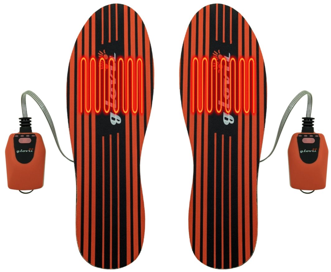 Glovii Ogrzewane, cienkie, wkładki narciarskie, aplikacja, GW4U rozmiar 36-48 1