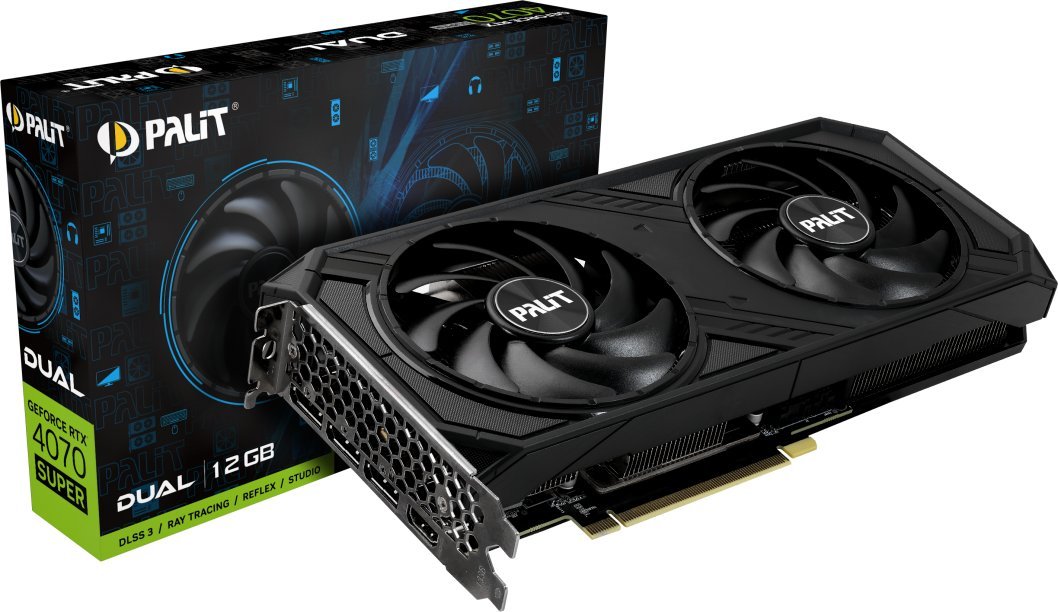 ジャンク palit RTX 4070 dual 12GB Palit GeForce RTX 4070 Dual 12GB GDDR6X - Karty graficzne