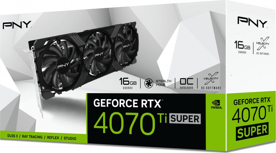 PNY GeForce RTX 4070 Ti SUPER Verto OC 16GB GDDR6X