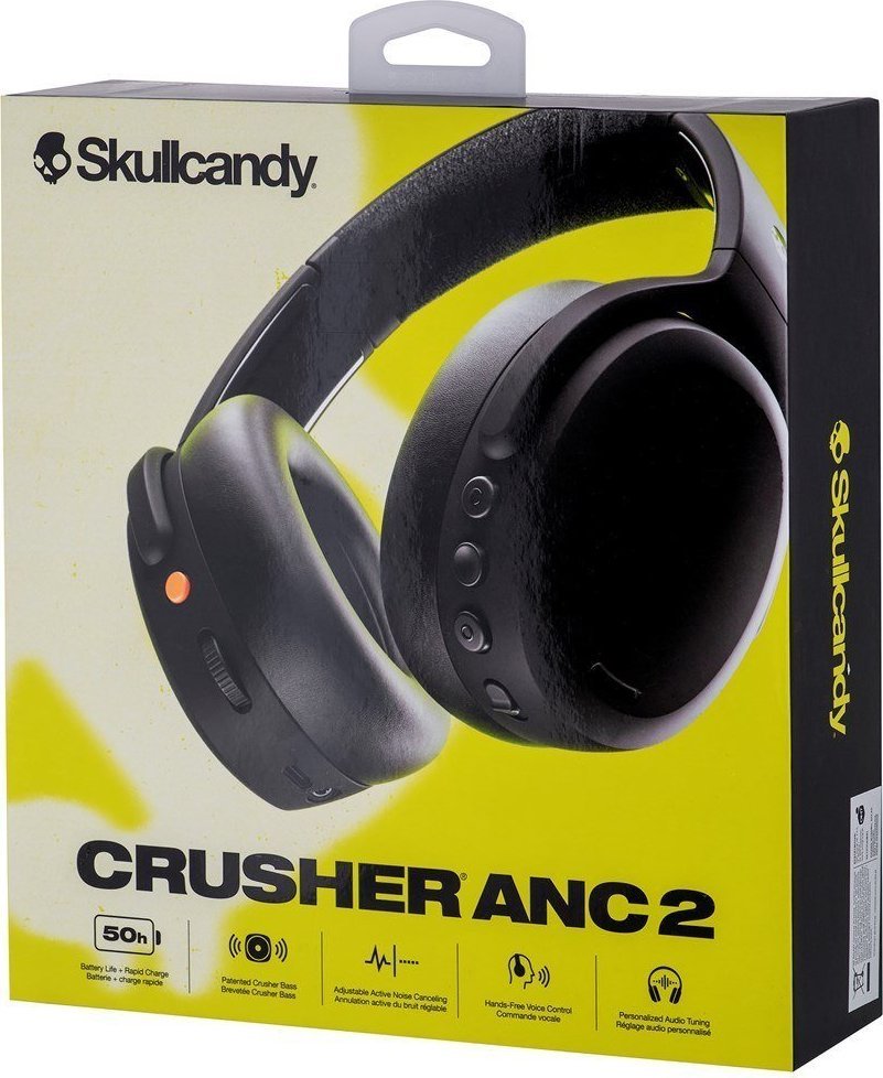 Skullcandy Crusher ANC2 Wireless True czarne - Słuchawki