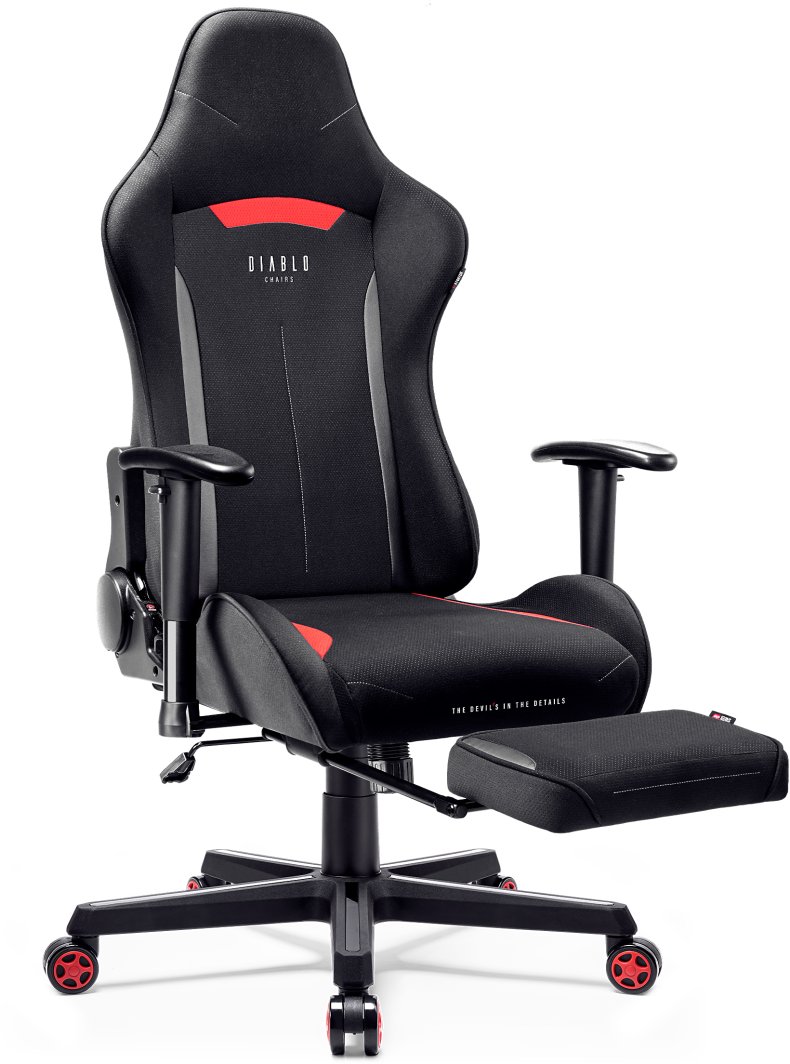 Fotel Diablo Chairs Zestaw: Fotel gamingowy X-Starter + podnóżek