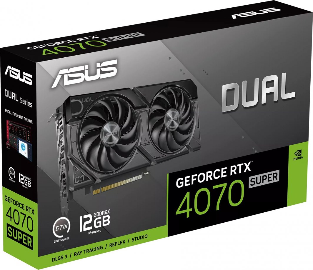 L*e様 GeForce RTX 4070 12GB DUAL (GDDR6) ASUS Dual GeForce RTX™ 4070 OC Edition 12GB GDDR6X | Karta