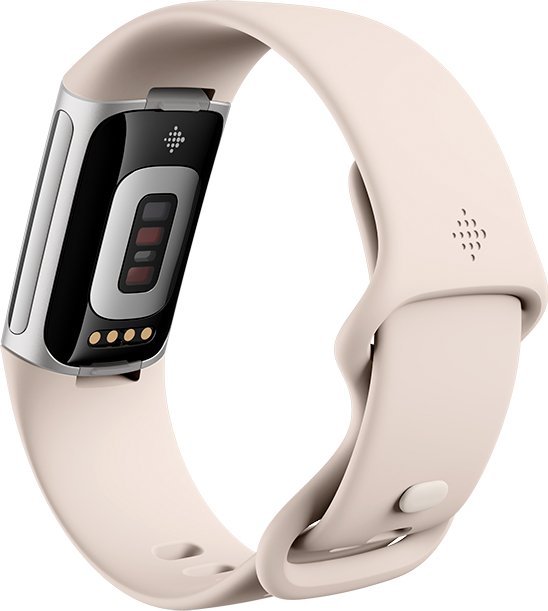 Google - Fitbit Charge 6 Porcelain Silver アルミニウム Fitbit Charge 6 srebrna aluminiowa koperta / porcelanowy