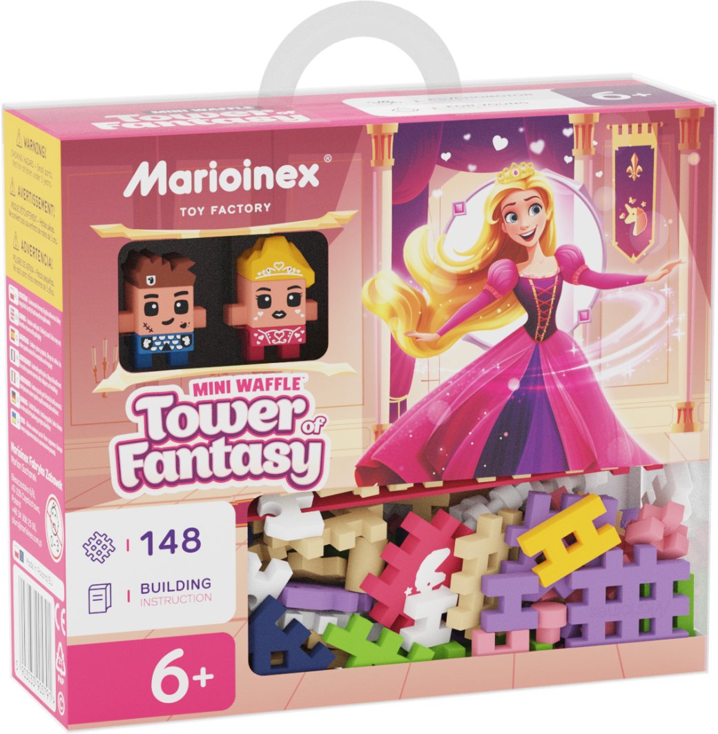 Marioinex Klocki Waffle Mini - Księżniczka: Wieża Fantazji 1
