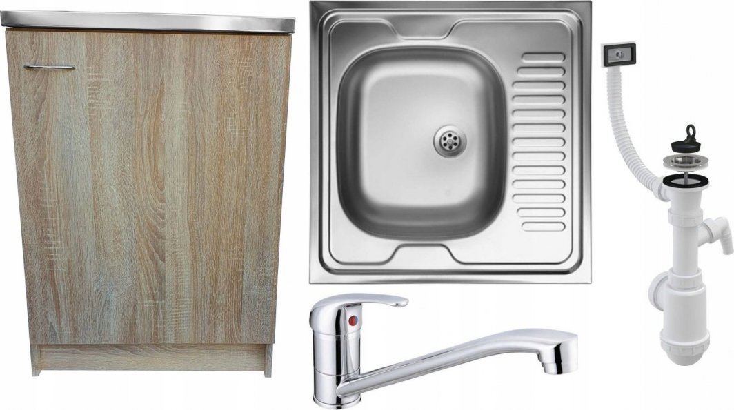 Stamar Szafka kuchenna + zlew + bateria 60 sonoma 1