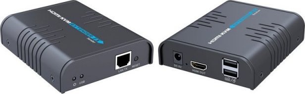 Kabel PremiumCord PREMIUMCORD HDMI KVM extender s USB na 120m přes jeden kabel Cat5/6, bez zpoždění 1