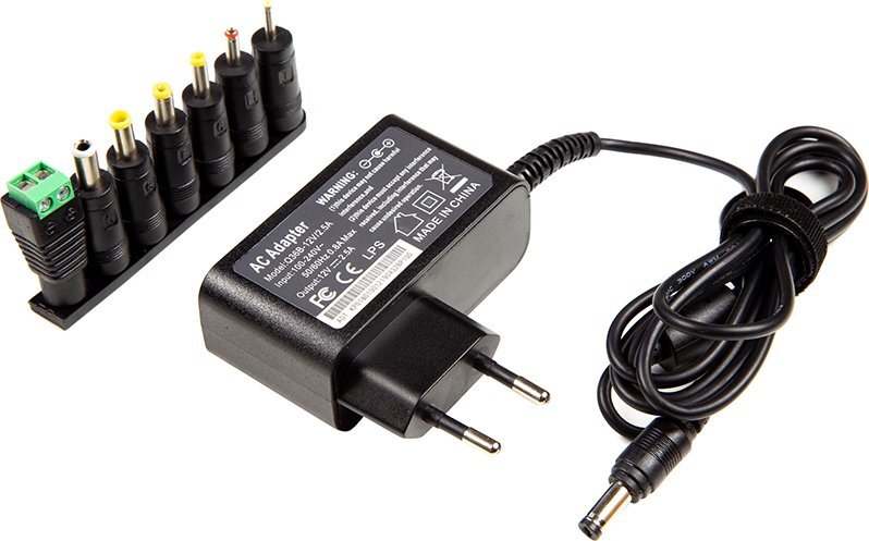 Zasilacz do laptopa Extra Digital Extra Digital Universalus maitinimo šaltinis 30W: 12V, 2.5A 1