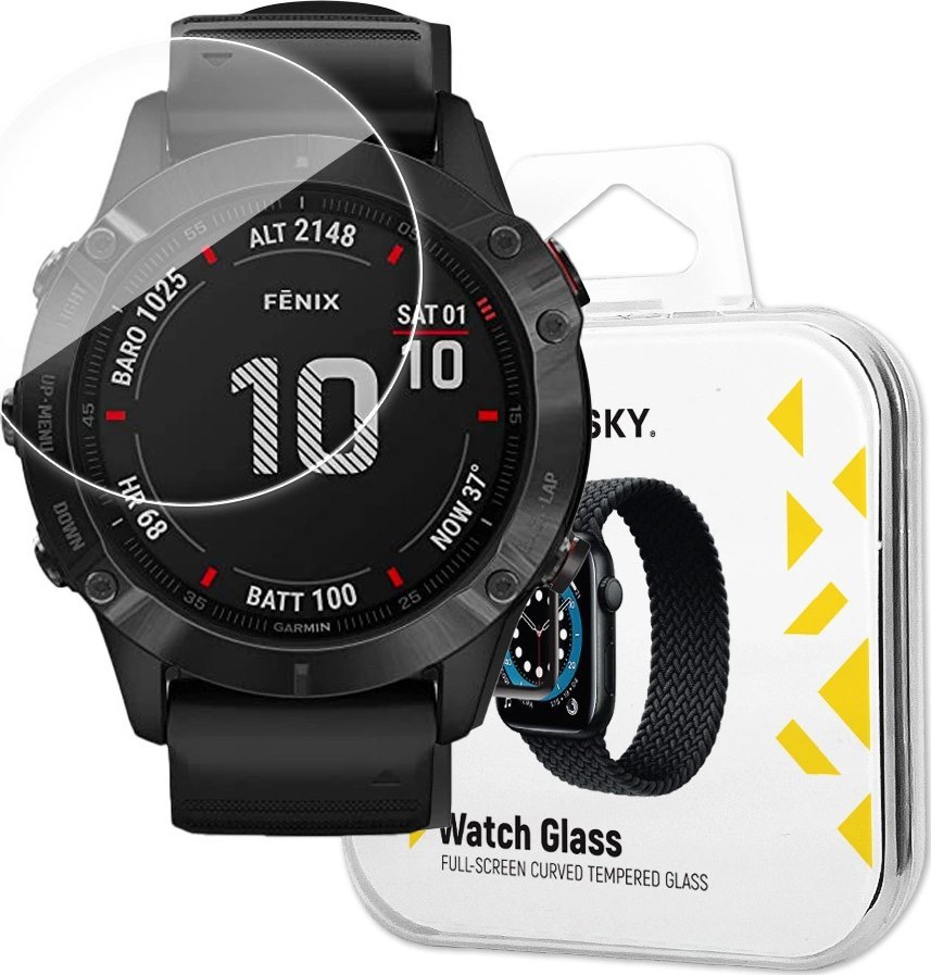 Wozinsky Wozinsky Watch Glass hybrydowe szkło do Garmin Fenix 6X Pro przezroczysty 1