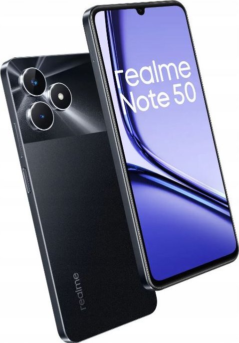 realme Note 50 3/64GBスマートフォン本体 Black Realme Note 50 3/64GB Czarny (6941764425903) - Smartfon