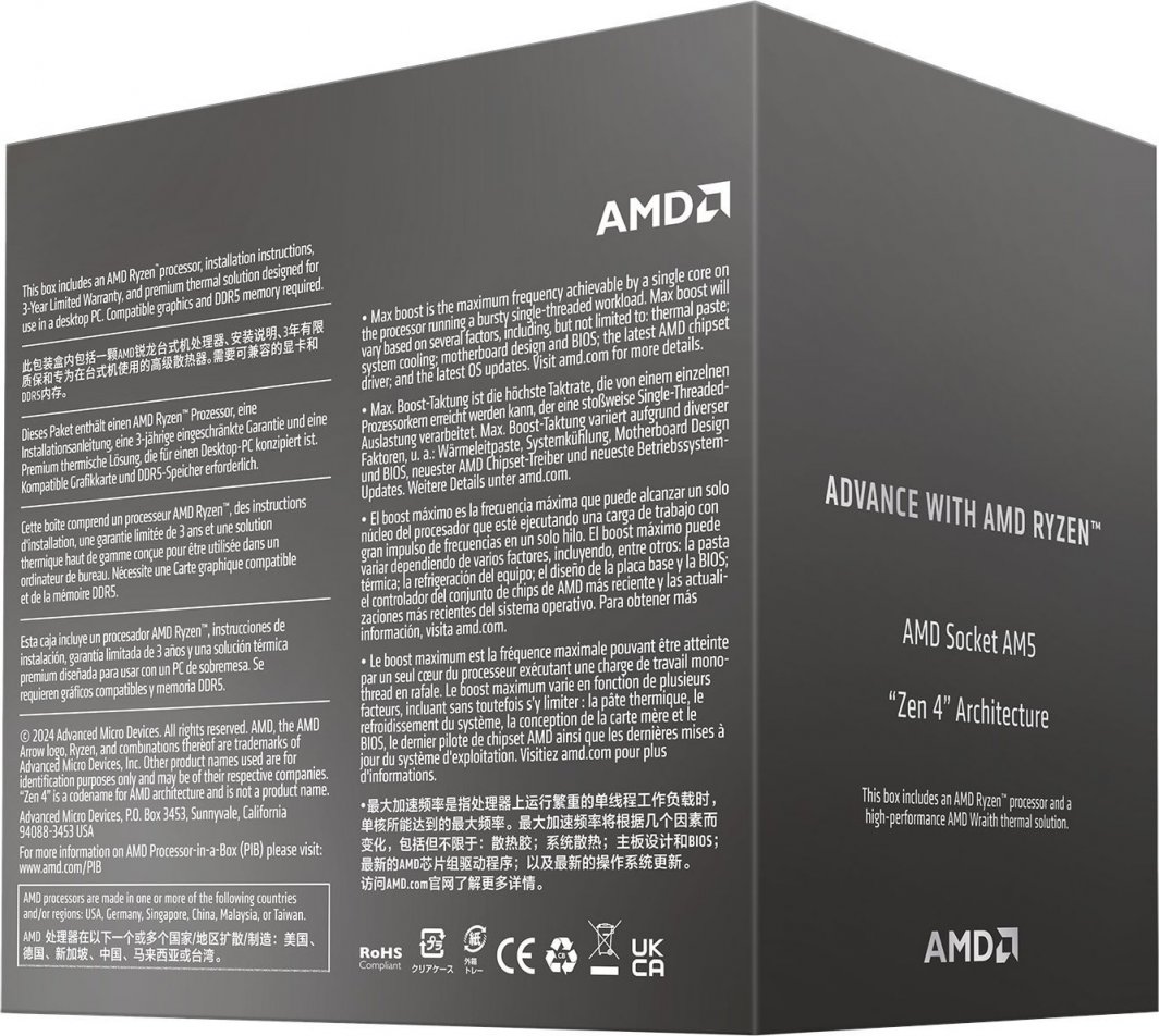 AMD Ryzen 5 8400F 3個セット AMD Ryzen 5 8400F BOX 価格比較 - 価格.com