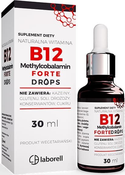 Laborell Laborell Naturalna Witamina B12 FORTE DROPS krople 1