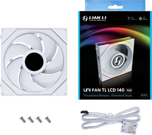 Lian Li Uni Fan TL LCD 140 RGB (14TLLCD1W) - Wentylator