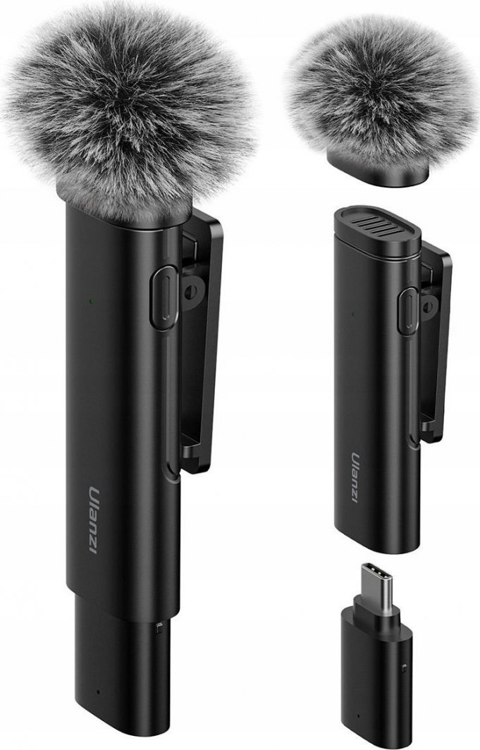 Mikrofon Ulanzi Bezprzewodowy Mikrofon Krawatowy Klips ULANZI do Telefonu USB TYPE-C USB-C / WM-10 / SKU:3328 1