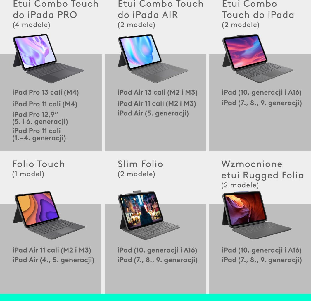 Logitech Combo Touch do iPada Air 13 cali (M2 i M3) (2024 i 2025