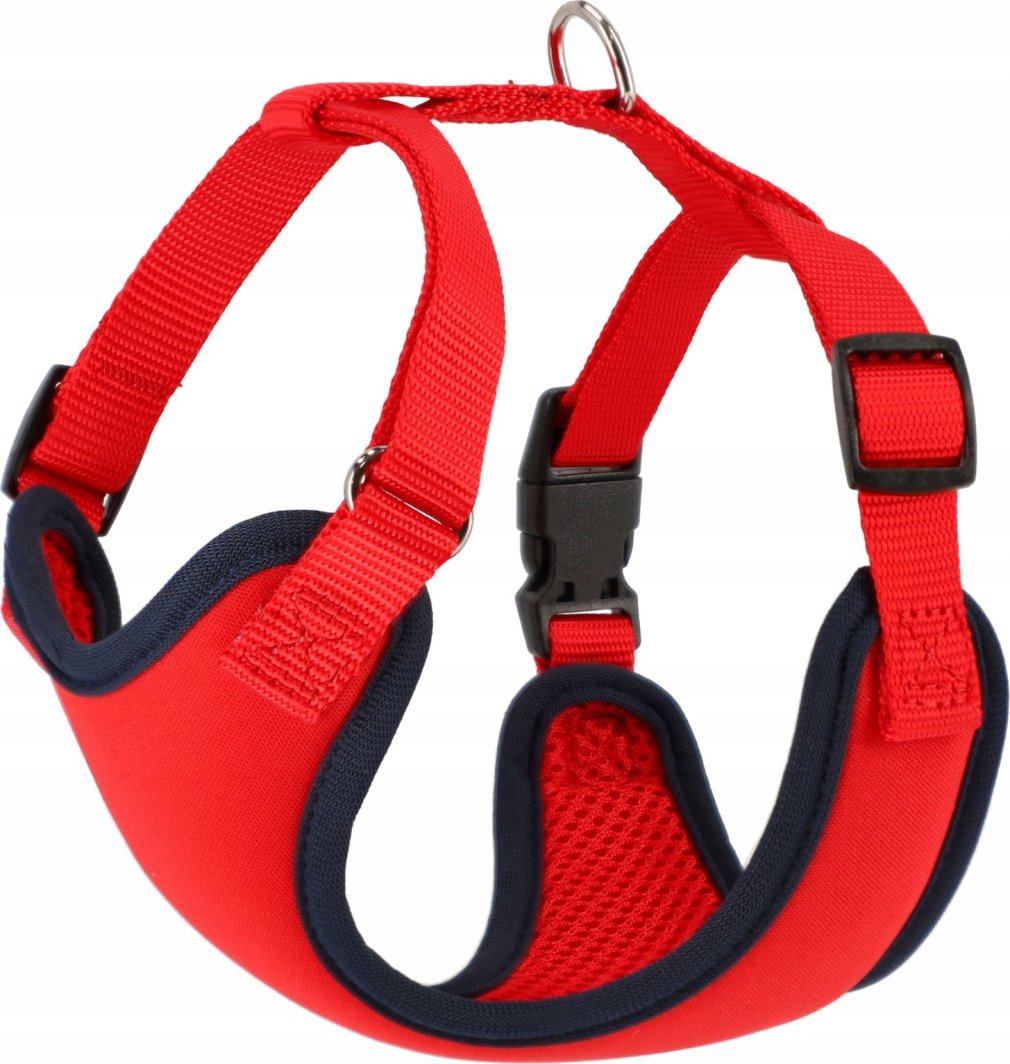 Dingo Dingo Szelki bezuciskowe z dwupaskową regulacją L czerwone