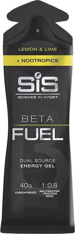 SIS SCIENCE IN SPORT SIS Beta Fuel Energy Gel+Nootropics 60ml ŻEL ENERGETYCZNY Lemon Lime 1