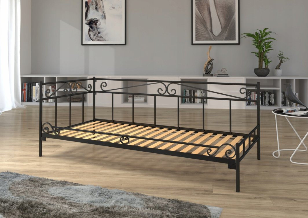 Lak System Łóżko metalowe - sofa, leżanka szezlong 140x200 wzór 24P, polski producent 1