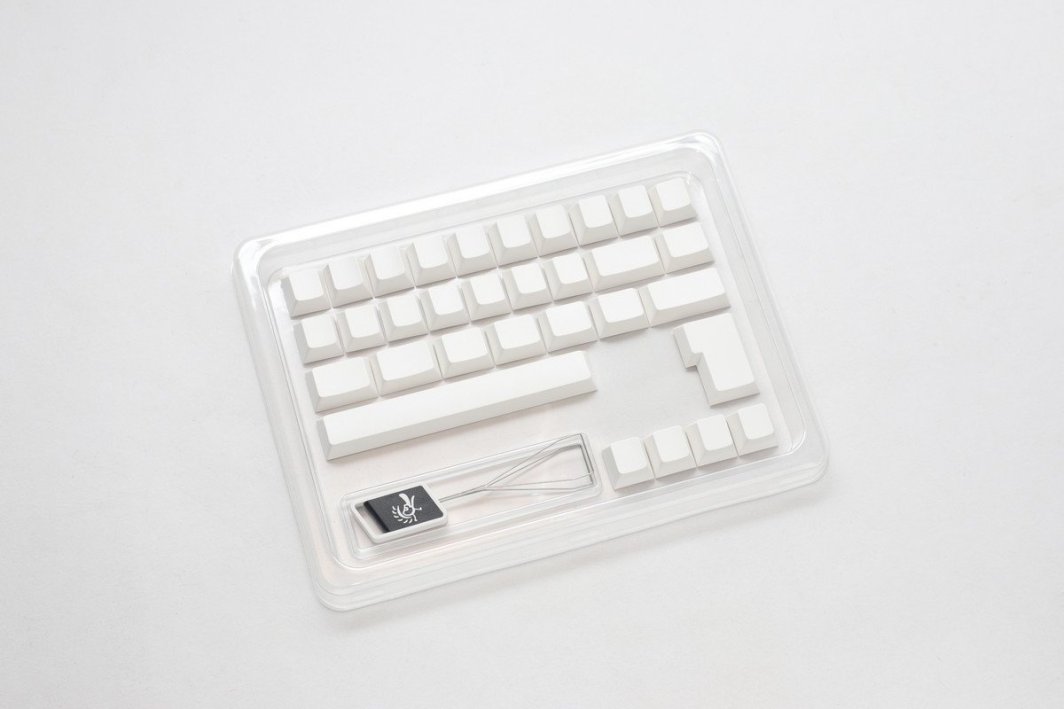 Ducky Ducky Blank White PBT Set, Cherry-Profil - 133 Keycaps, ANSI-US-Layout, ANSI-US-Layout 1