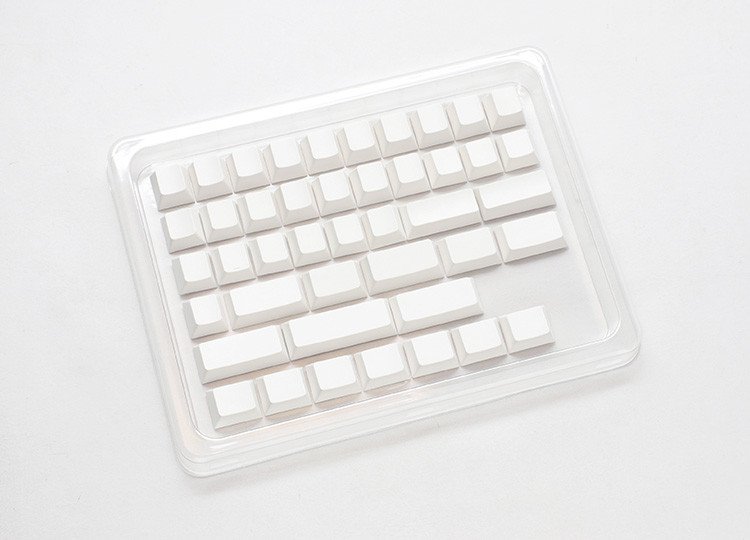 Ducky Ducky Blank White PBT Set, MDA-Profil - 133 Keycaps, ANSI-US-Layout, ANSI-US-Layout 1