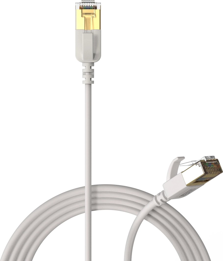 Procab PROCAB CSD570W/0.3 Kabel sieciowy Slimline - CAT7 RJ45 U/FTP Wersja biała - 0,3 metra 1