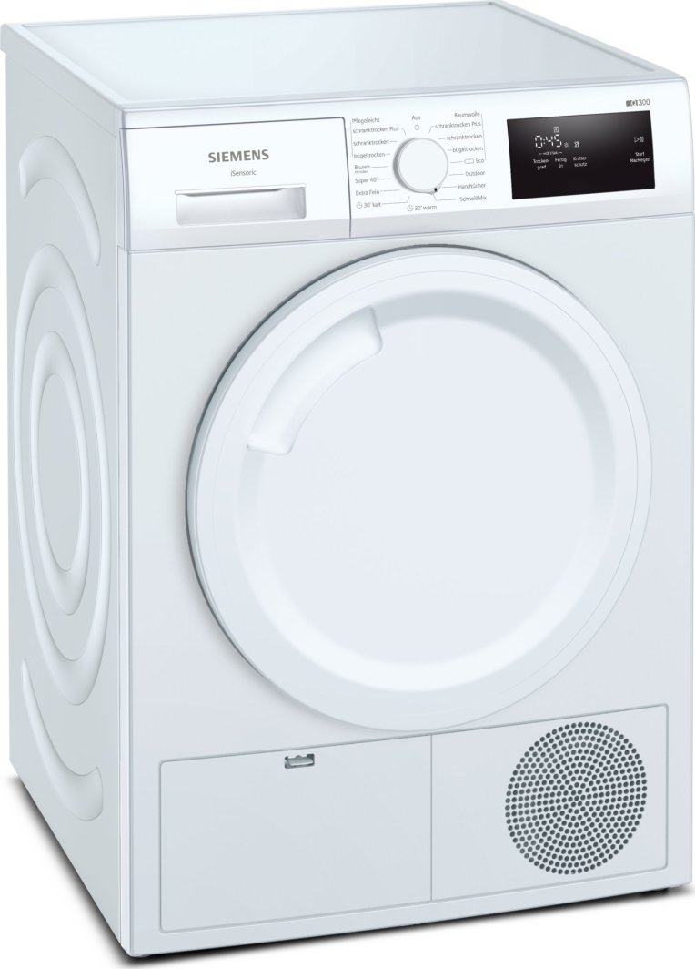 Suszarka do ubrań Siemens Siemens WT43H003 IQ300, heat pump condensation dryer (white, 60 cm) 1