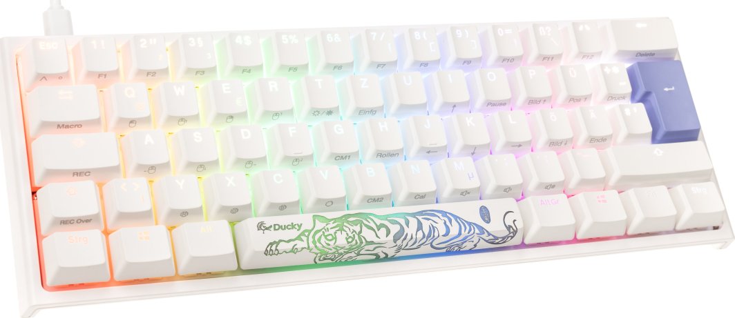 Klawiatura Ducky Ducky One 2 Pro Mini White Edition Gaming Tastatur, RGB LED - Cherry Brown 1