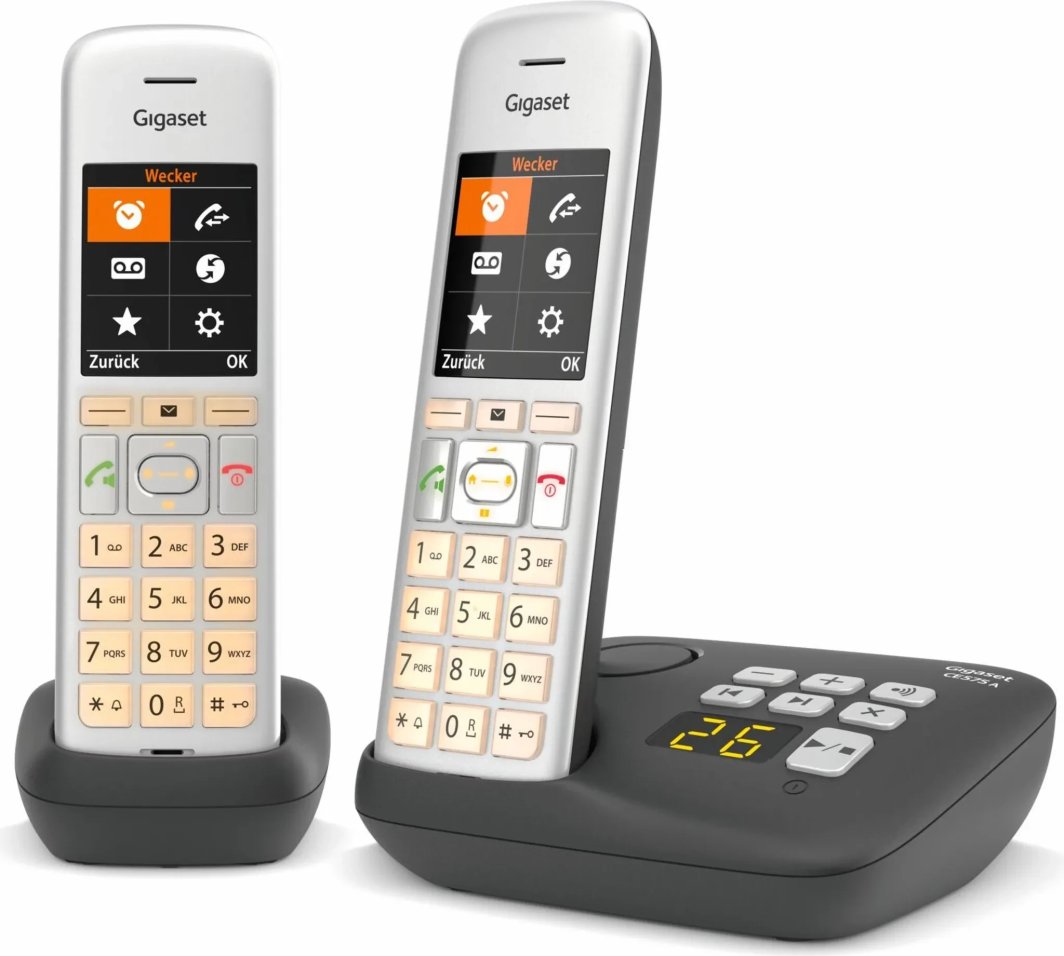 Telefon stacjonarny Gigaset CE575A Duo Czarny 1