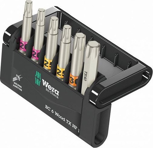 Wera ZESTAW BITÓW BIT-CHECK 6 WOOD TX HF 1 SB, 6CZ. (1 KPL) 1