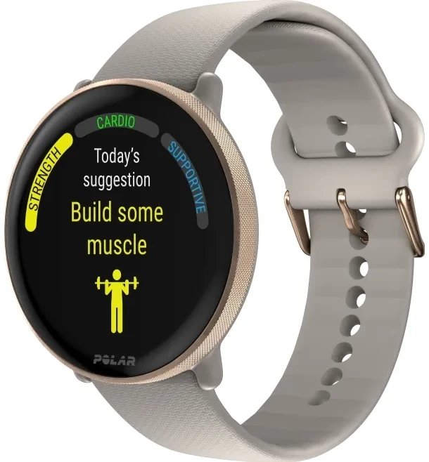 Zegarek sportowy Polar Polar Ignite 3 treniruoklių laikrodis, Greige Sand, S-L 1
