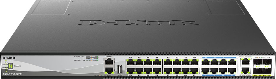 Switch D-Link 30-PORT LAYER 3 POE 1