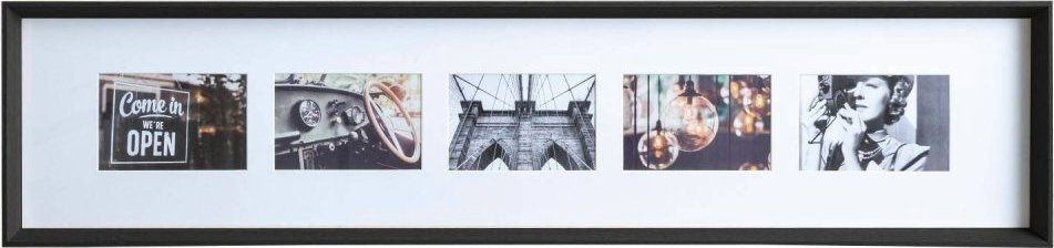 Ramka Atmosphera Ramka na 5 zdjęć AXEL, 22 x 97 cm, czarna 1