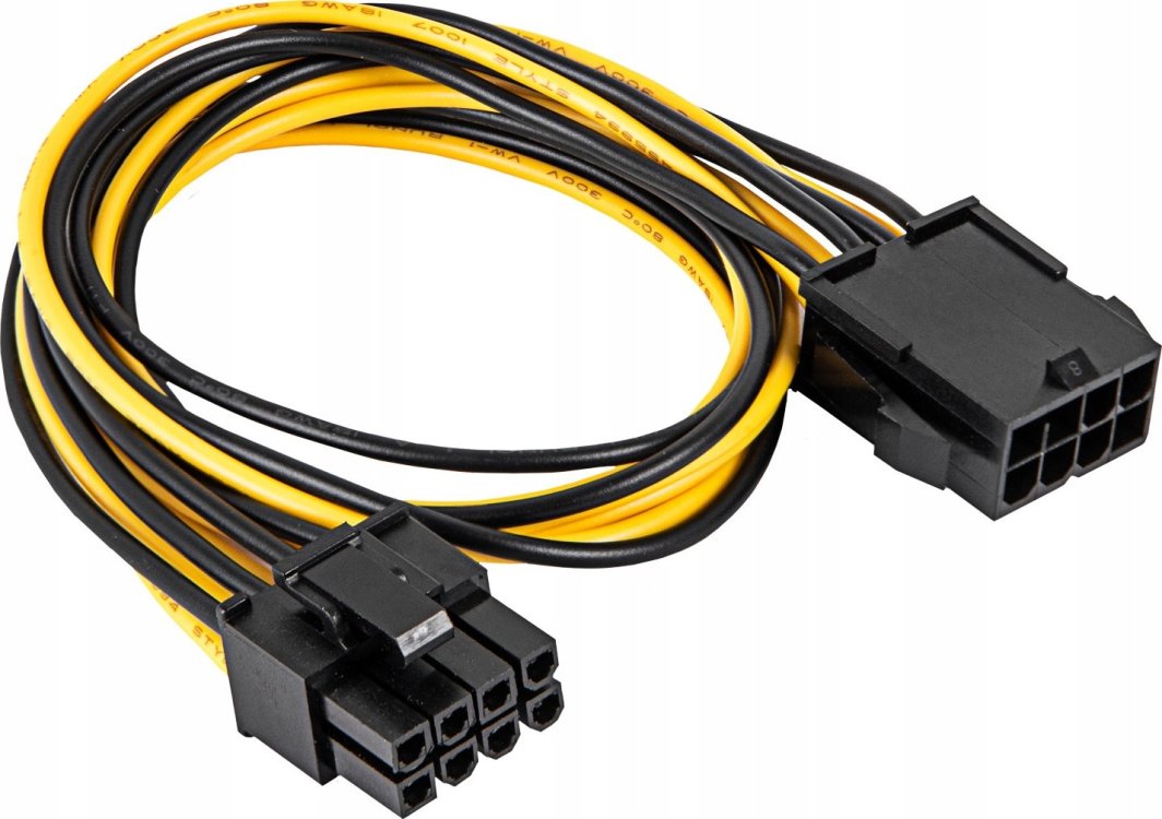 Adapter USB Akyga AKYGA Adapter z kablem AK-CA-82 PCI-E 6+2 pin m / PCI-E 8 pin m 40cm 1